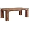 Table à Manger 200x110cm - Bois Massif recyclé de Teck Brut - Aspect Naturel et Rustique - Bassano #103