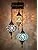 DEMMEX Lustre à 3 globes en mosaïque turque avec fil dur, fait à la main, style marocain, suspendu, décoration bohème, pour salon, chambre à coucher, 1,1 m, personnalisable 3 Big Globes HardWired