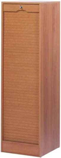 SIMMOB Classeur à Rideau Merisier 8 Tablettes 1 Kit DS Serrure L 41,4 H 140,4 P 44 cm