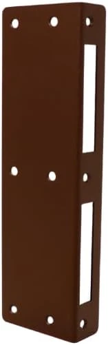 Tôle d'acier revêtue par pulvérisation pour portes d'entrée, portes de chambre et portes intérieures : RAL 8014 marron sépia structure fine/mat, montage facile, utilisable à gauche et à droite - Kit