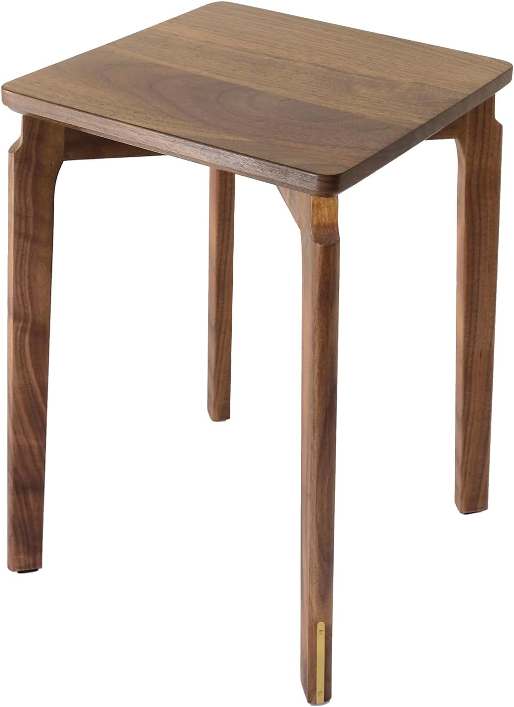 BOGAOJC Lot de 1 tabourets en bois de noyer noir de 45,7 cm avec dos nu pour salon, salle à manger, chambre à coucher, noyer