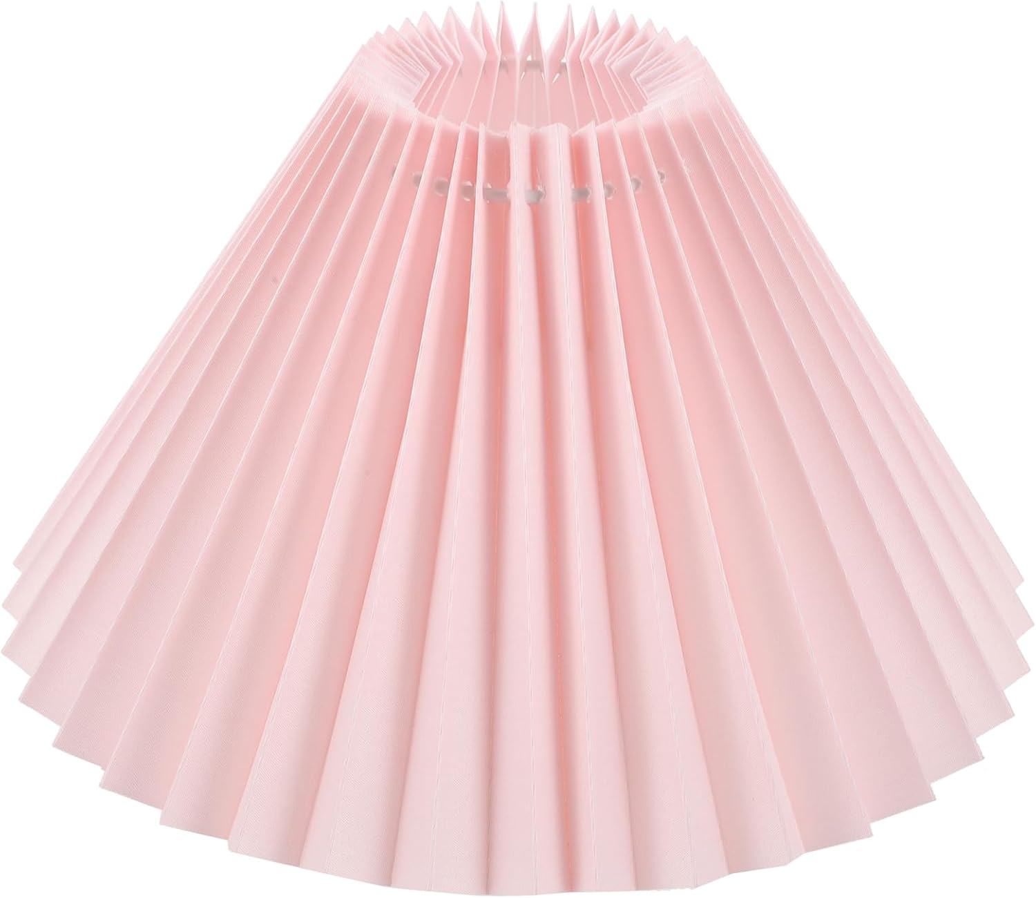 GANAZONO Abat-Jour Plissé Abat-Jour De Table Abat-Jour De Plafond Abat-Jour Pour Lampadaires Plissé Abat-Jour De Chevet Couvercle De Lustre Abat-Jour De Plafond De Tambour Abat-Jour De Remplacement Rose 24x24cm