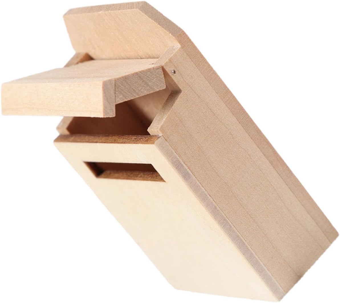 Boîte Mini Boite Aux Lettres En Bois Imagination Miniatures Boites Aux Lettres Clip Plinthe À Clapet Maison De Poupée Bouleau Ornements