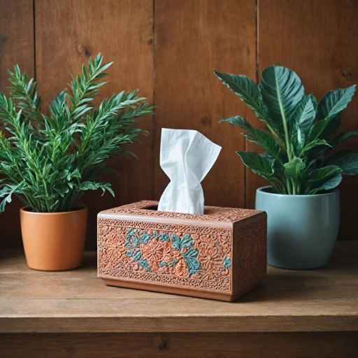 Une touche d'originalité avec des boîtes à mouchoirs design