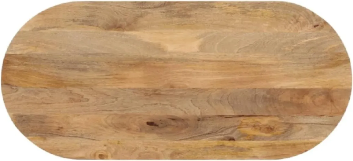 ShGaxin Plateau de table ovale en bois massif de manguier 140 x 50 x 3,8 cm, plateaux pour bureaux et tables de salle à manger - 370139