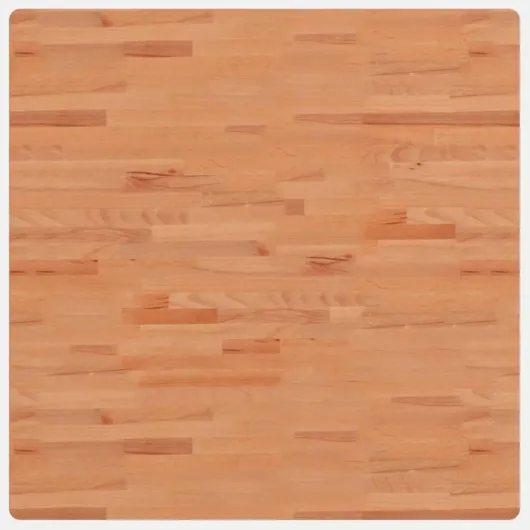Dessus de Table, Plateau de Table de Remplacement, Dessus de Table Basse Salle de Séjour Intérieur, 90x90x2,5 cm Carré Bois Massif de Hêtre