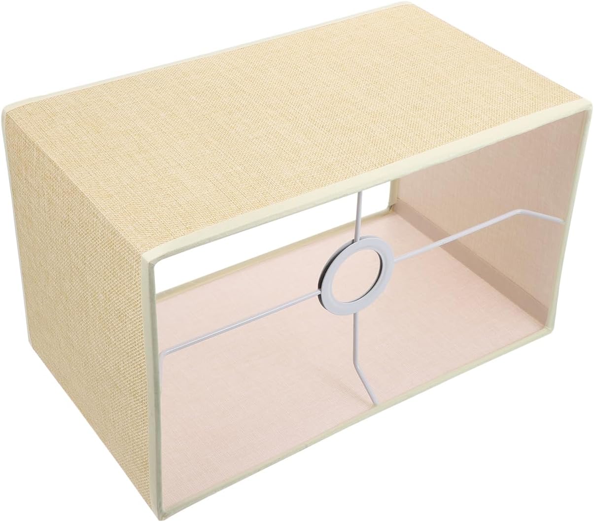 Artibetter Abat-Jour Rectangulaire En Lin Naturel Abat-Jour En Toile De Jute E27 Couvre-Lampe De Remplacement Pour Lampadaire De Table C Jaune 34.00X20.00X20.00CM