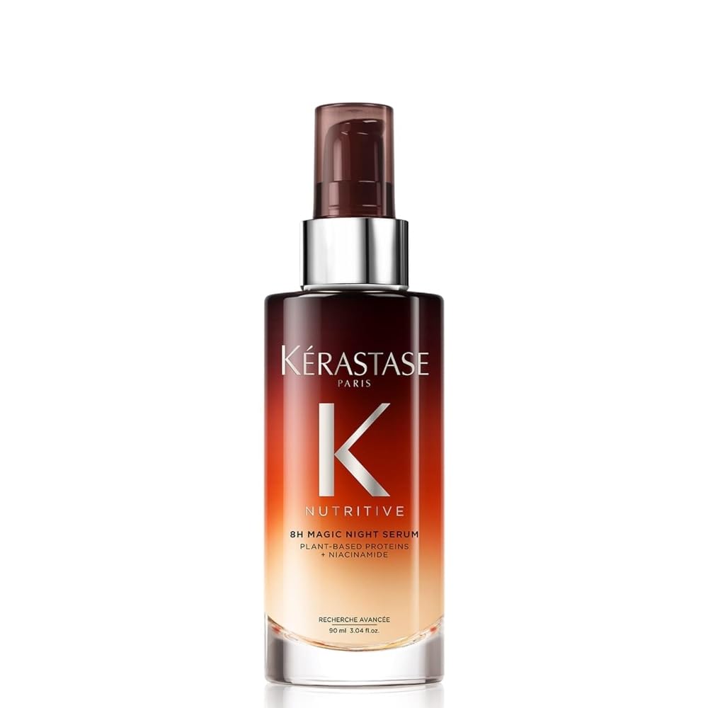 Kerastase Nutritive 8H Magic Night Serum - Overnight Treatment for Dry Hair, Enhances Shine, With Plant-Based Proteins 3.04 Fl Oz (Pack of 1)