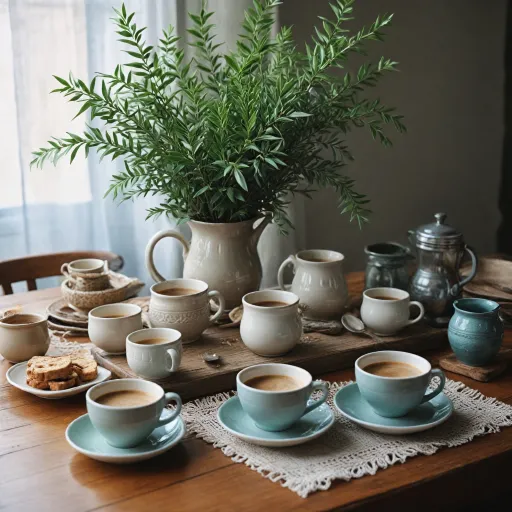 L'élégance intemporelle des tasses à café vintage