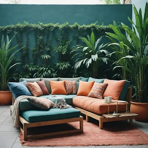 L'art du confort : transats avec coussin
