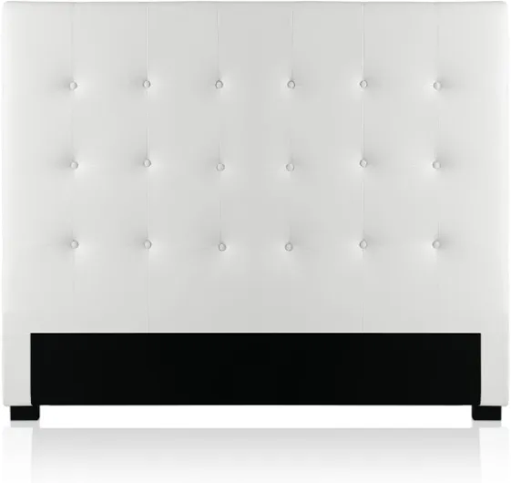 Tête de lit capitonnée Premium 140cm Blanc