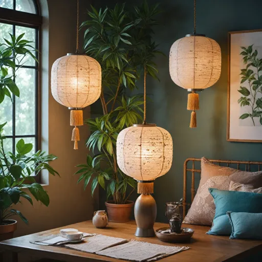 L'élégance des abat-jours japonais : un art de la lumière