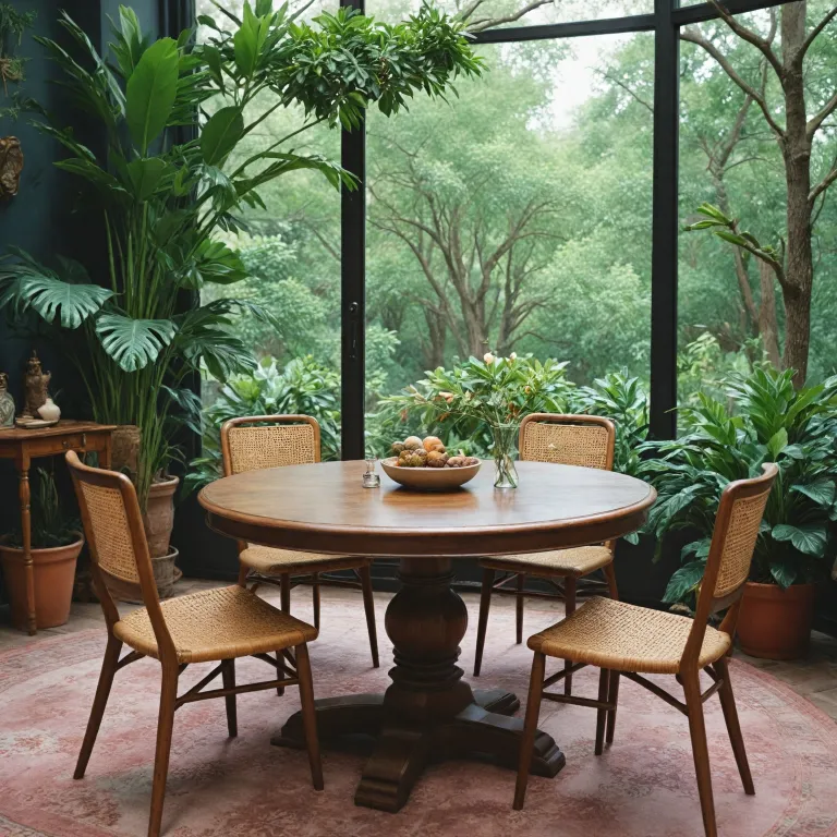 L’attrait intemporel de l’ancienne table ronde dans le mobilier design