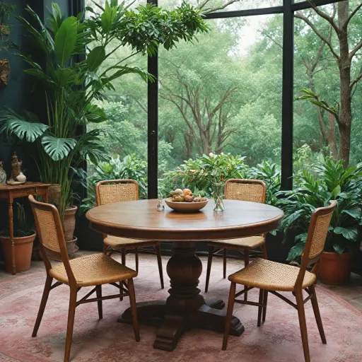 L’attrait intemporel de l’ancienne table ronde dans le mobilier design