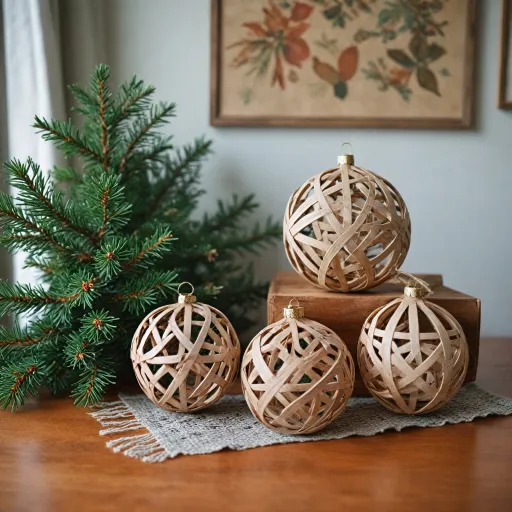 Comment intégrer les boules de noël en bois dans une décoration design