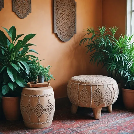 Le charme intemporel du tabouret marocain dans la décoration d’intérieur