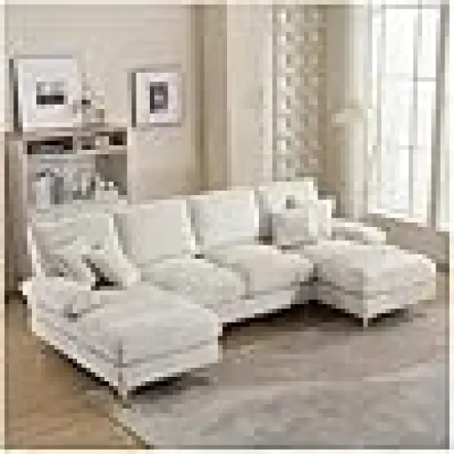 Test Sapgaks Canapé sectionnel en U : un grand canapé 4 places qui mise surtout sur le confort et la taille