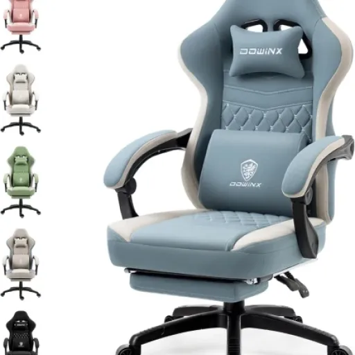 Test Dowinx Chaise Gaming Tissu (avec ressorts et massage) : confortable au début, mais quelques limites à connaître