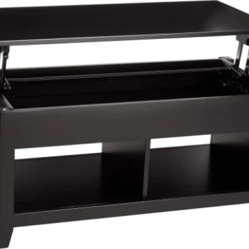 Test Amazon Basics Table basse plateau rabattable : la table de salon qui fait aussi bureau d’appoint