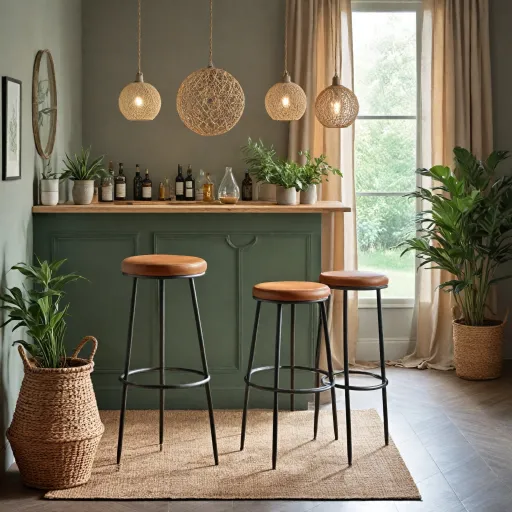 Tabouret de bar en cuir : élégance, confort et justesse des proportions