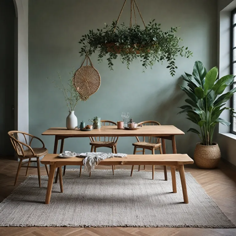 Élégance naturelle d’une table en suar pour sublimer la salle à manger