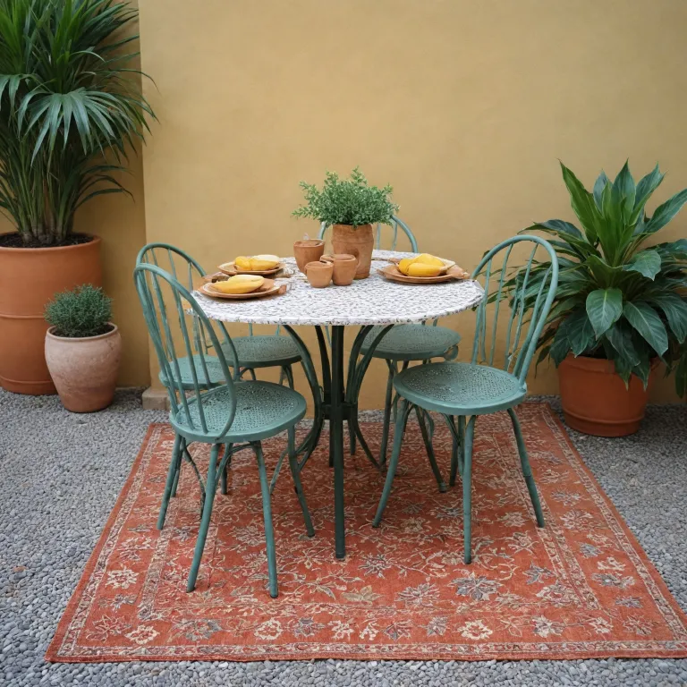 Élégance au jardin : comment choisir une table mosaïque rectangulaire raffinée