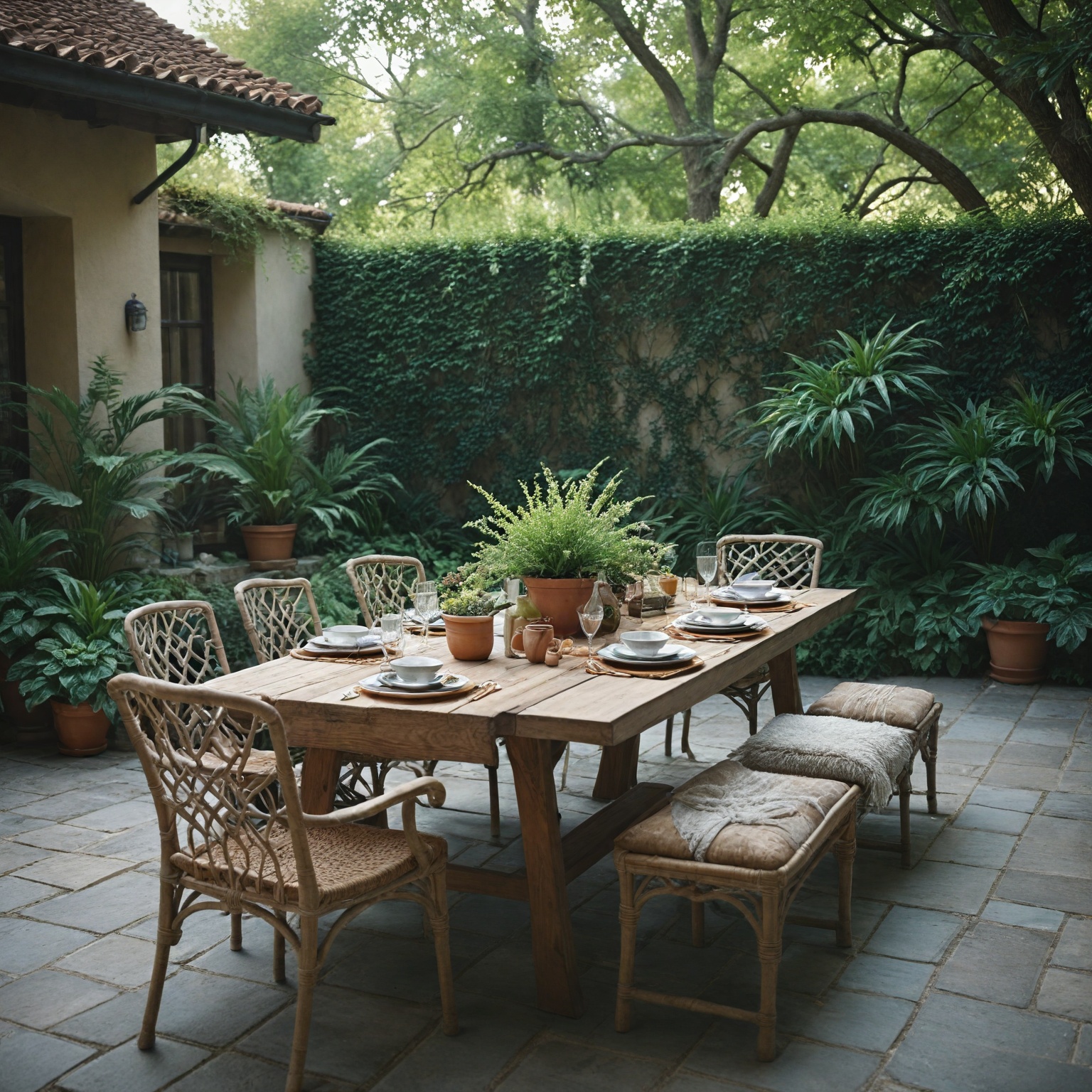 Élégance durable au jardin : choisir une table en pierre de jardin comme pièce maîtresse