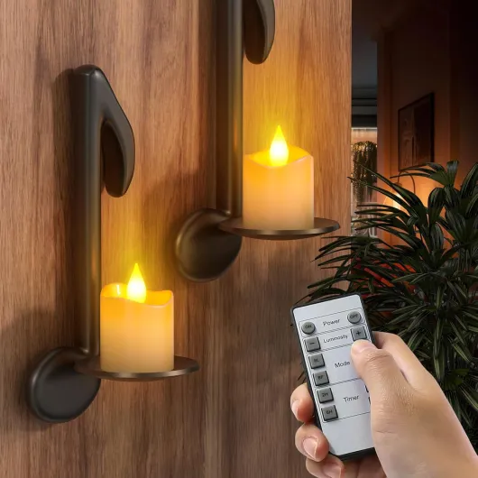 SoulBay Bougie Chauffe Plat LED Rechargeable avec Télécommande, 12pcs Fausses Bougies à LED Flamme Vacillante Bougie Electrique Decorative pour Deco Halloween, Noel, Chambre, Mariage, Anniversaire 01 - avec Station de Charge