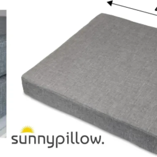 Test Sunnypillow Lot de 2 Coussins 45x45x7 : des assises épaisses qui font le job pour terrasse et cuisine