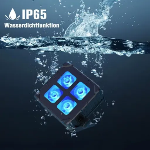 Test 2PCS 40W Par LED Batterie RGBWA+UV : des projecteurs sans fil pratiques pour petites scènes et soirées extérieures