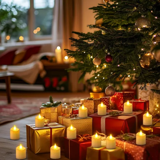 Bougie Chauffe Plat LED Rechargeable, 12pcs Fausse Bougies à LED Votives Flamme Vacillante Bougie Decorative Electrique avec Télécommande pour Deco Noel Anniversaire Maison Chambre Mariage 12pcs avec Base de Chargement