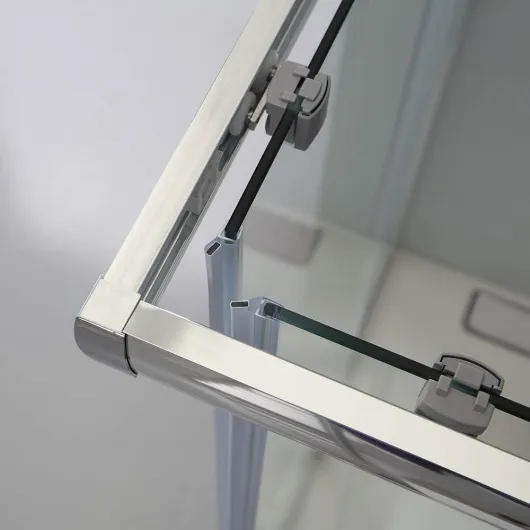 Cabine de douche 80x120 cm rectangulaire verre clair 6 mm - Giada 80x120 CM Transparent