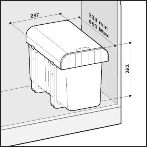 Test Victory Poubelle encastrable 16 L : petite, discrète et plutôt bien fichue pour un sous-évier