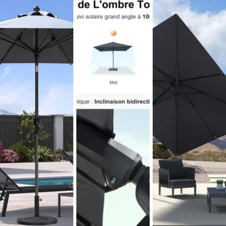 Quel parasols inclinables choisir ? Top 5 (2026)