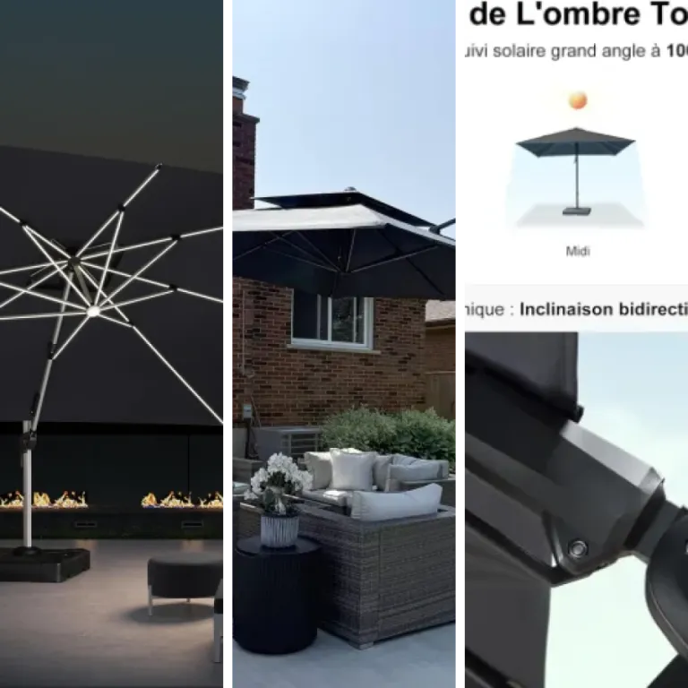 Classement des 8 meilleurs parasols déportés (2026)