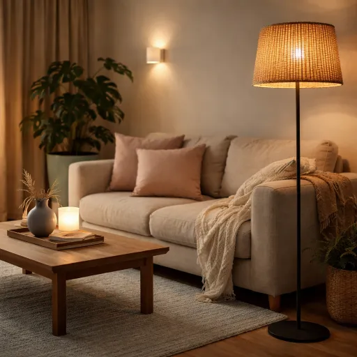 Lampadaire design salon : superposer les sources pour trouver l'ambiance juste