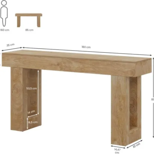 Test Tribesigns Table Console 160 cm : la grande console qui fait le job sans prendre toute la place
