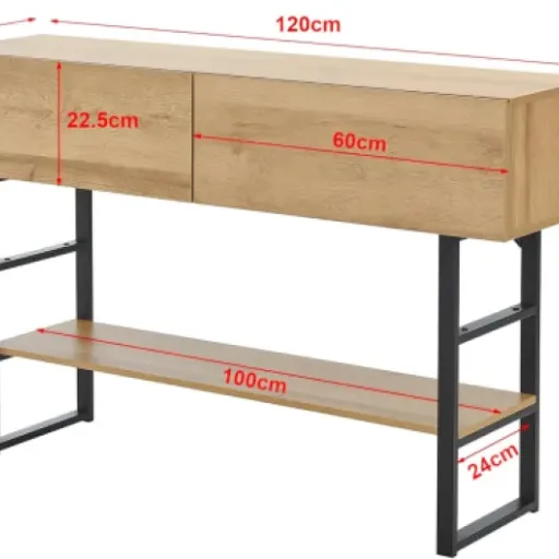 Test [en.casa] Table Console industrielle : la petite table d’entrée qui fait le job sans chichi