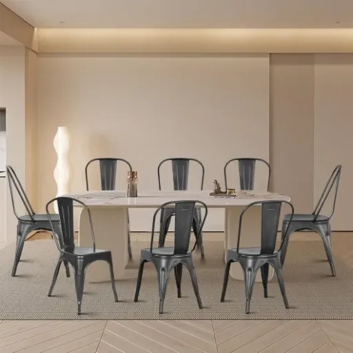 Test LANTUS Lot de Chaises Métal : les chaises industrielles qui font le job sans chichi