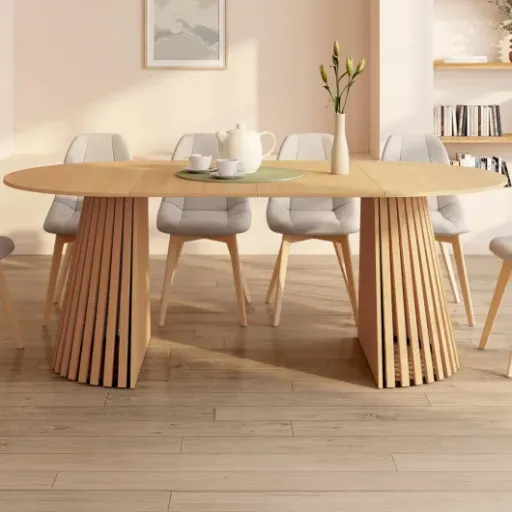 Test Table à Manger Extensible Ronde Carmen IDMarket : jolie table familiale, mais pas sans concessions
