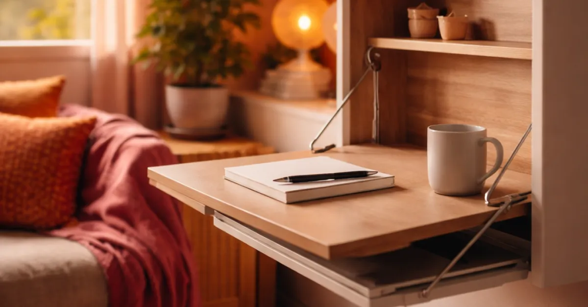 Télétravail : les bureaux escamotables et muraux qui libèrent le salon