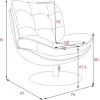 Test AMADEUS Fauteuil pivotant Magnum Bleu : le fauteuil qui mise surtout sur le confort et le look