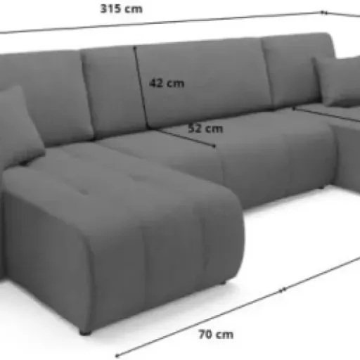 Test Canapé panoramique Talia Tendencio : gros U confortable, mais qui prend clairement sa place