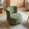 Test YESWOOD Fauteuil Pivotant Vert Matcha : joli fauteuil cocon qui tourne, mais pas pour tout le monde