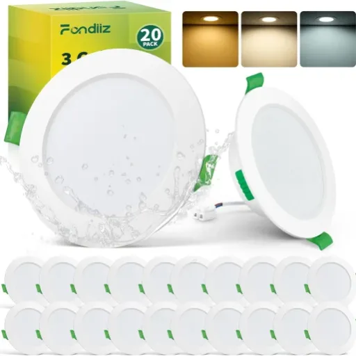 Test Fondiiz Lot de 20 Spots LED 5W : des petits spots pas chers qui font le job