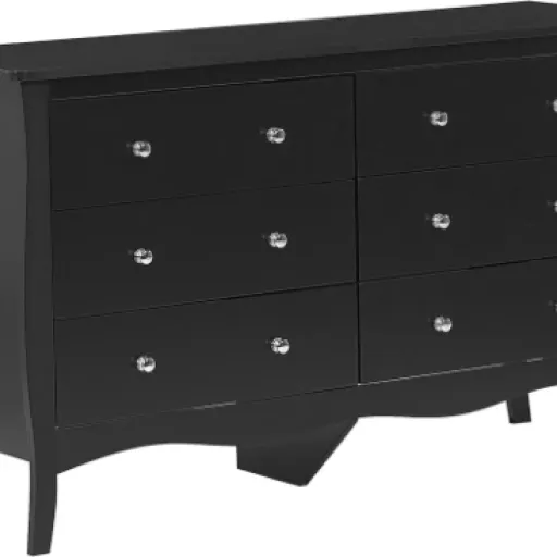 Test Commode Beliani 6 tiroirs noire : look sympa, finitions qui font débat