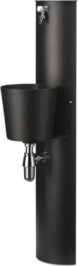Belfer Fontaine murale de jardin avec robinet et seau 42/PRT Anthracite