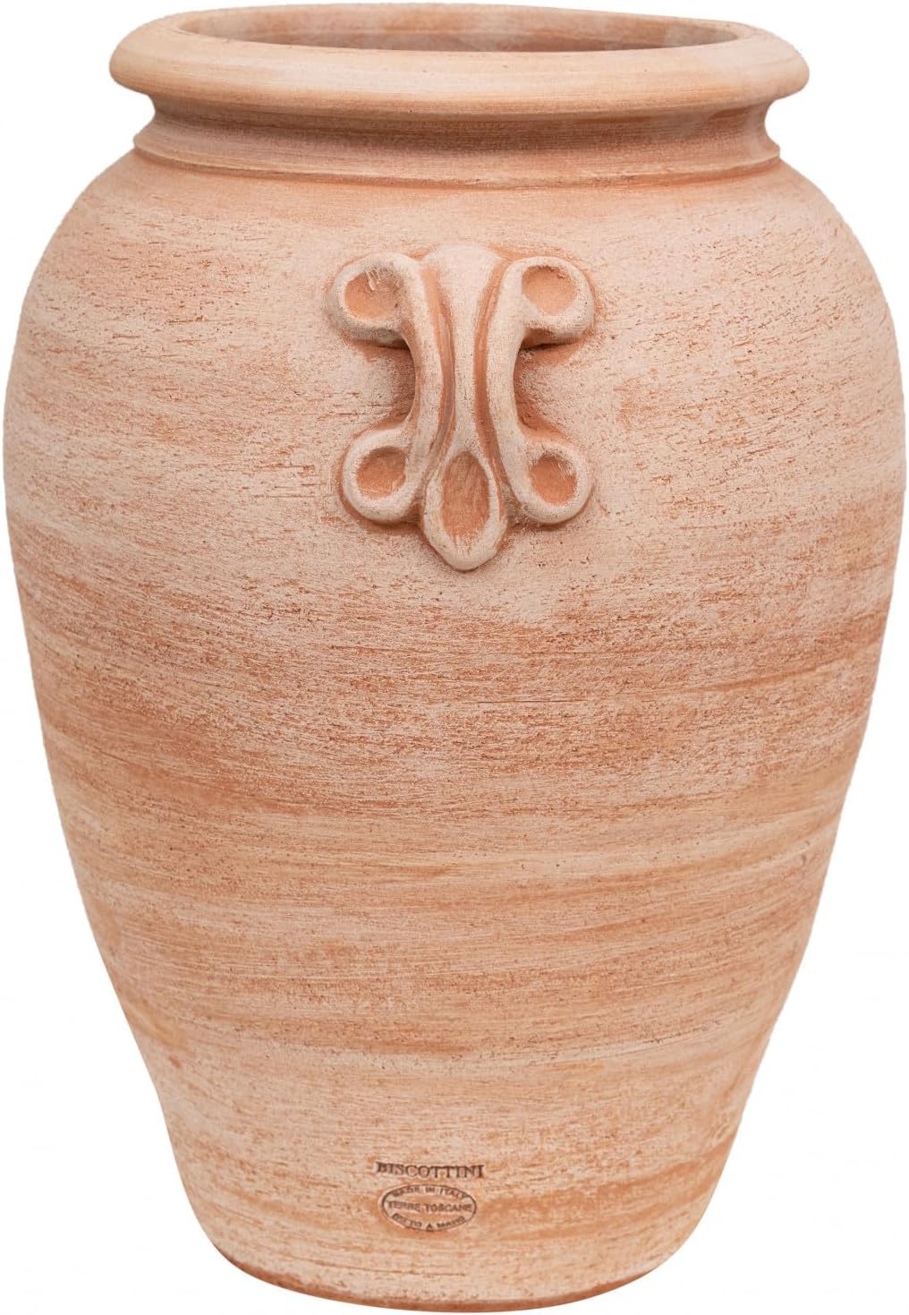 Biscottini Vase Toscana en terre cuite 36 x 34 x 46 cm – Pots en terre cuite – Amphores de jardin