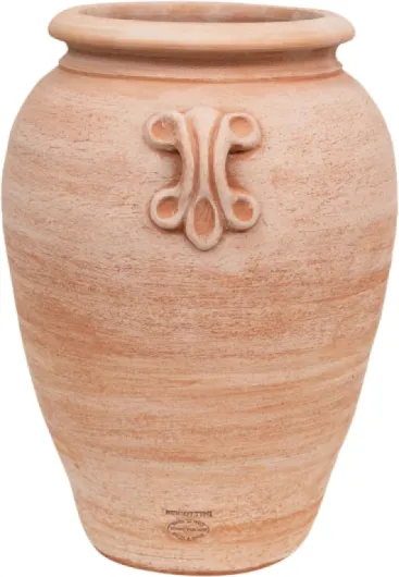 Biscottini Vase Toscana en terre cuite 36 x 34 x 46 cm – Pots en terre cuite – Amphores de jardin