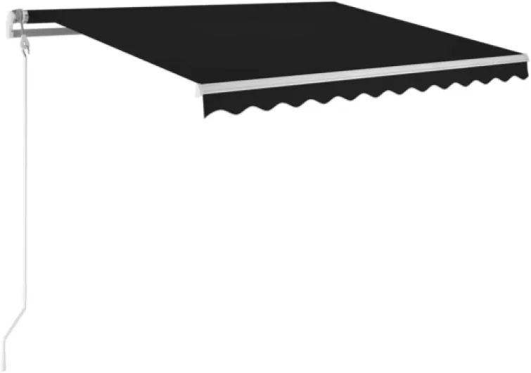Store Banne Motorisé 3x2,5 Store banne Electrique avec Télécommande Auvent Rétractable à Bras Repliable pour Balcons Terrasse et Jardin-Anthracite-300 x 250 cm